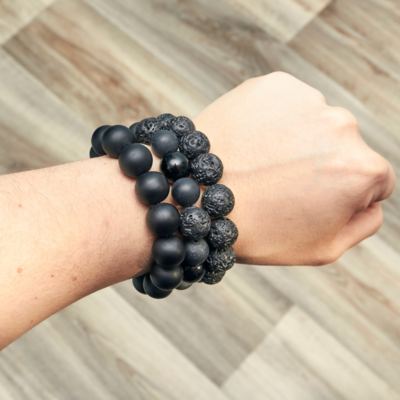 Pulseras para ellos de piedra hecho a mano By Geral