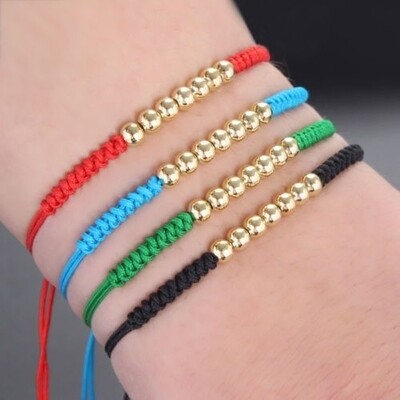 Modelos de pulseras trenzadas de hilo con piedras para ellos hecho a mano By Geral