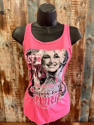 Hot Pink Dolly Tank