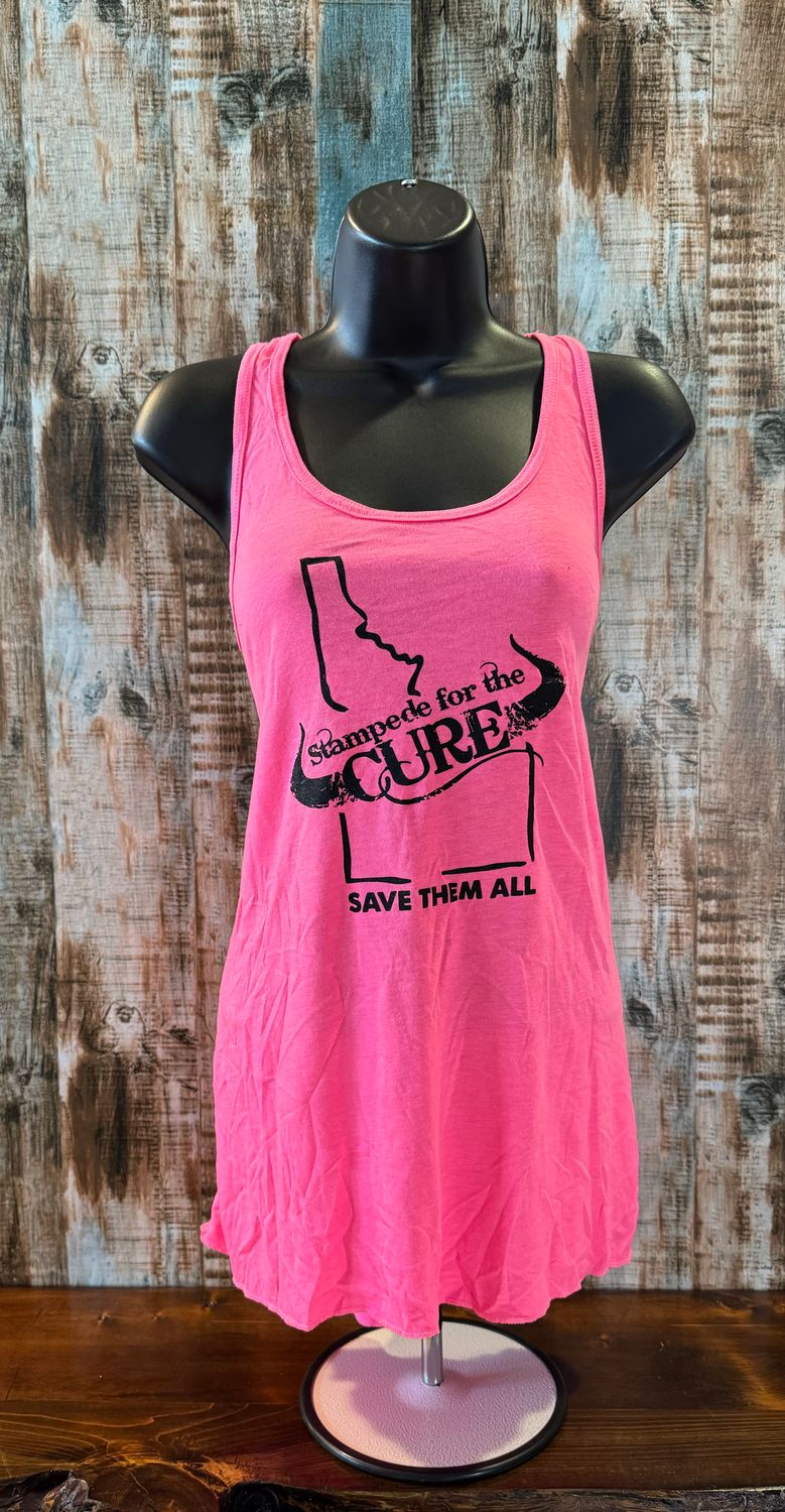 Neon pink Idaho tank