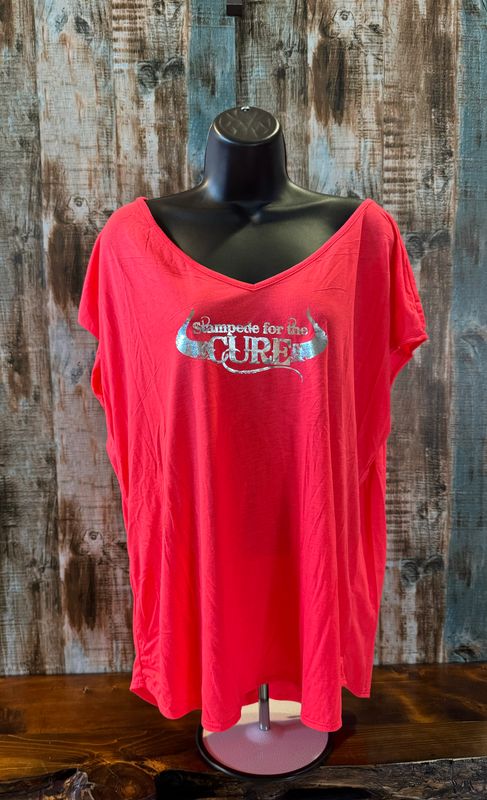 Orange Open Back tee