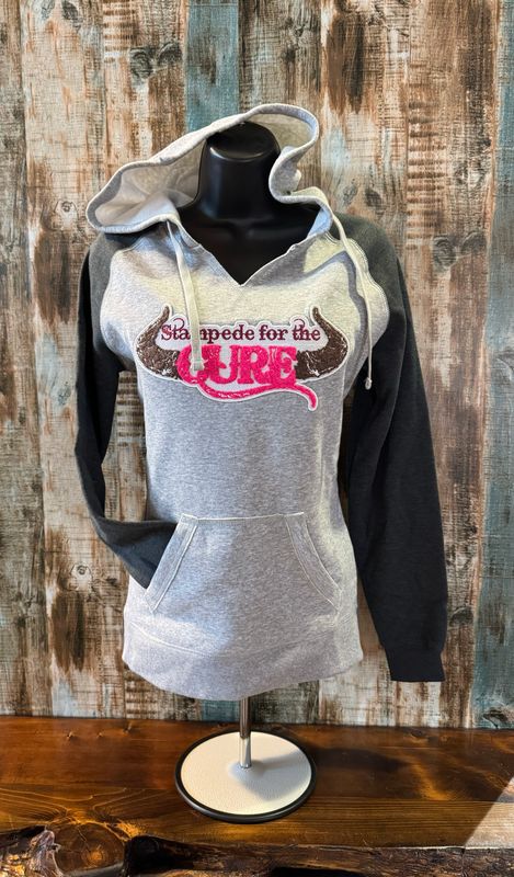 SFTC Grey Two-tone Hooded Sweatshirt