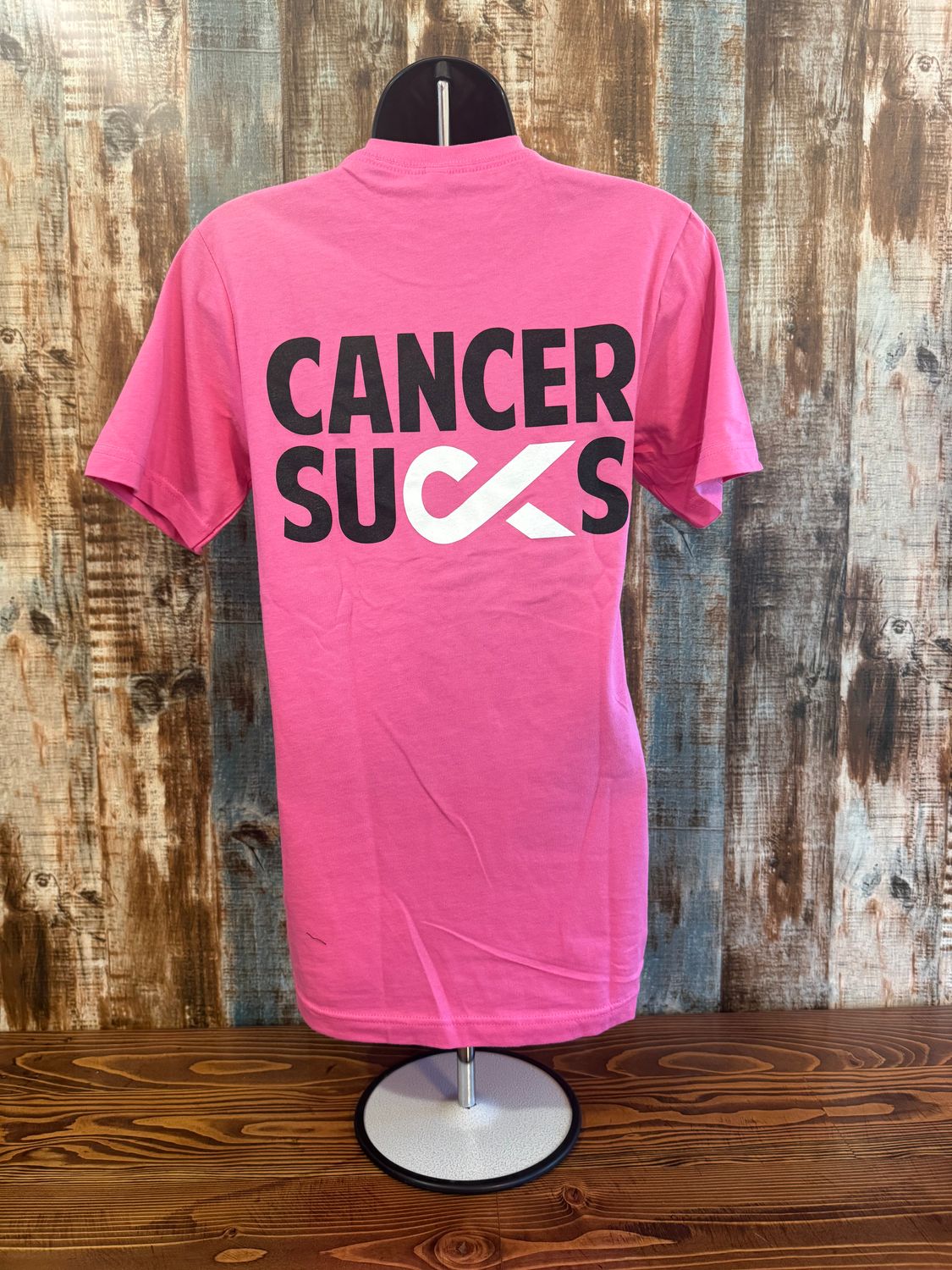 Cancer Sucks pink t-shirt