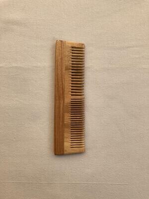 Indian Choices Wooden Neem Comb Smooth Hair &amp; Anti-Dandruff
