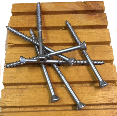 4.2mm x 55mm FlooFix A4 Stainless Steel Decking Screws Torx Drive