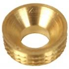 No.6 Solid Brass Recessed Screw Cups Pack of 25
