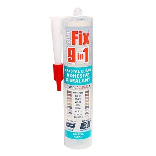Multi-Fix 9 In 1 Crystal Clear Adhesive &amp; Sealant