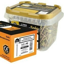 3.0 x 25mm Pozi Countersunk Timco Solo Wood Screws Box of 200