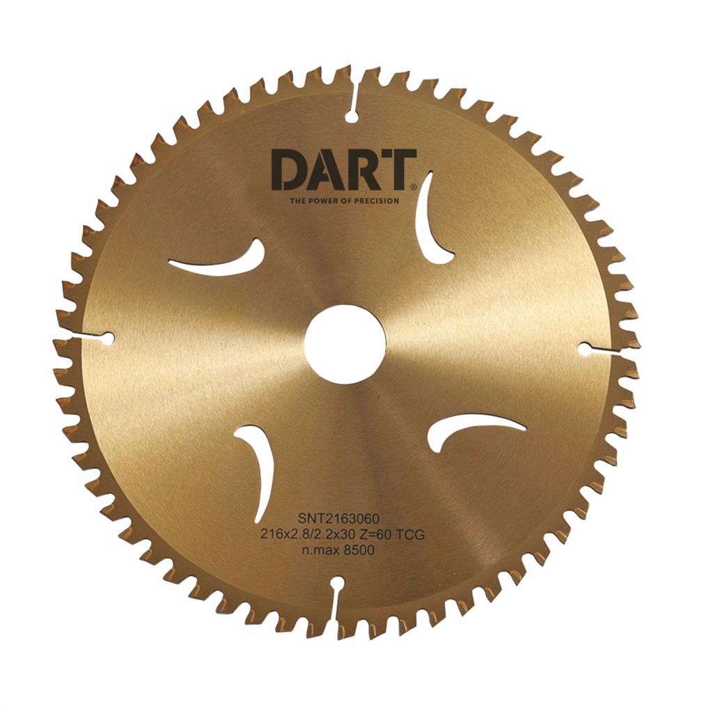 250mm x 30mm Bore x 100 Teeth Gold Aluminium Saw Blade TCG