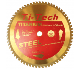 180mm x 20mm Bore x 36 Teeth Steel Cutting TCT Blades