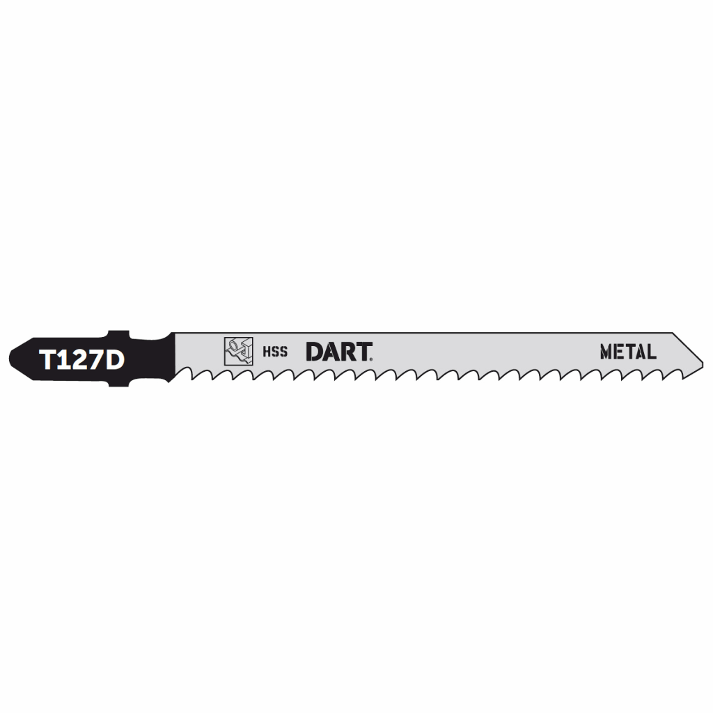 75/100mm x 8TPI DART Jigsaw Blade HSS T127D Pack of 5