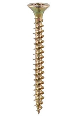 6.0 x 100mm Pozi Countersunk Chipboard Wood Screws Box of 100