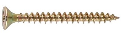 6.0 x 100mm Pozi Countersunk Chipboard Wood Screws Box of 100