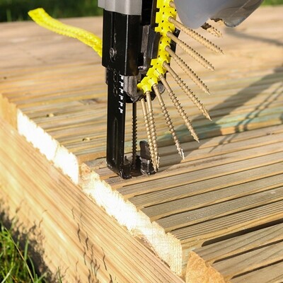 4.5 x 65mm Square Drive External Coated Collated Decking Screws Box of 500