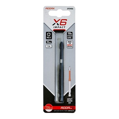 PZ2 x 90mm X6 Impact Bit