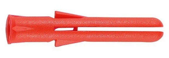 Premium Long 34mm Red Plastic Plugs Plugs (Pack of 1000)