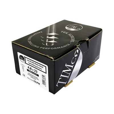 4.8mm x 22mm Timco 22LPW Low Wafer Head Philips no.2  Ruspert Finish self drilling screws box of 200