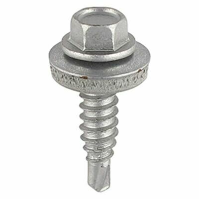 6.3 x 22mm Hex Washer Stitching Screws Stainless Steel Box of 100