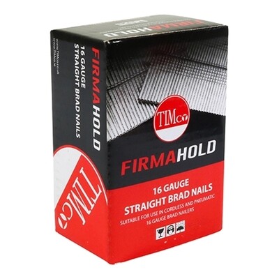 16G x 45mm Straight Brad Gun Nails Box of 2000