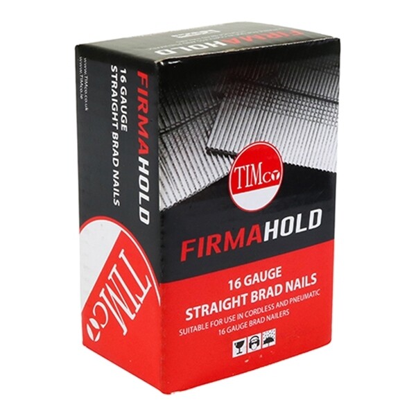 16G x 50mm Stainless Steel Straight Brad Gun Nails Box of 2000