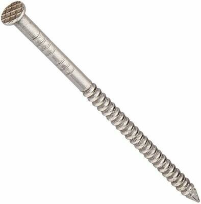 89mm x 3.00mm Annular Ringshank Nails A2 Stainless Steel 0.45kgs 88 Nails per Box