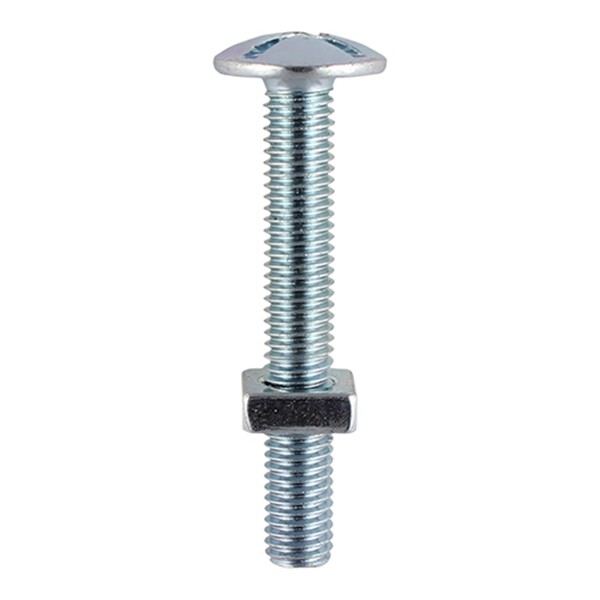 M8 x 120 Roofing Bolt & Nut Box of 50