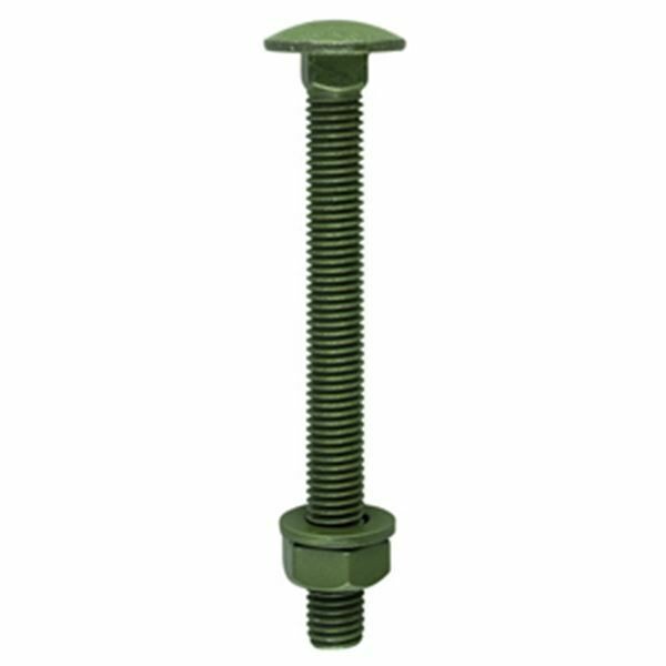 M10 x 220 Coach Bolt Green Coated Pack of 10