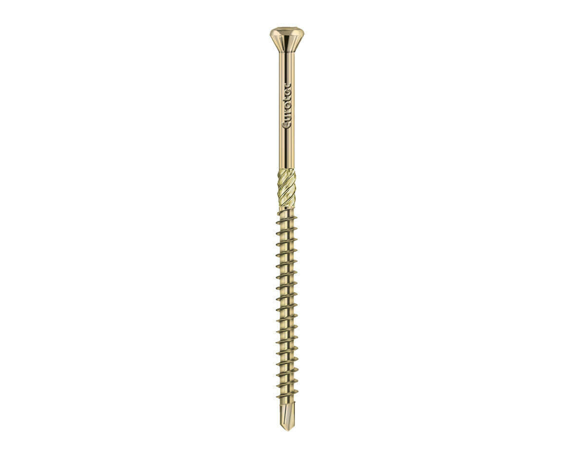 3.2 x 20mm Hobotec Ornamental Head Zinc &amp; Yellow Plated Box of 500
