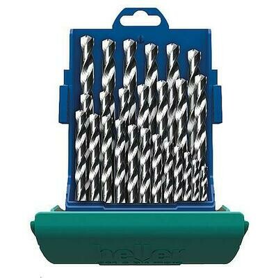 Heller 1 - 13mm 25 Piece HSS G-Cobalt Twist Drill Set Split Point