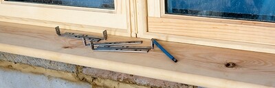 147mm x 12mm Window Board Ties - Galvanised pack of 10