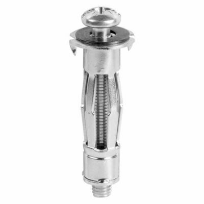 Metal Cavity Anchors - Zinc M4 x 38 (45mm Screw) Box of 100