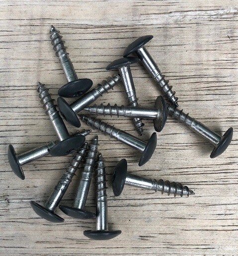 5.5 x 25mm Grey Anthracite Coated Dome Hd TX20 Screws A4 st.st Box of 100