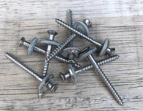 5.0 x 250mm Self Sealing wood screws A2 stainless steel Box of 100