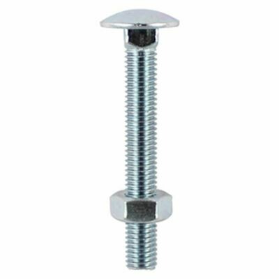 M12 x 300  Cup Square Hex (carriage Bolts) Zinc  Box of 10