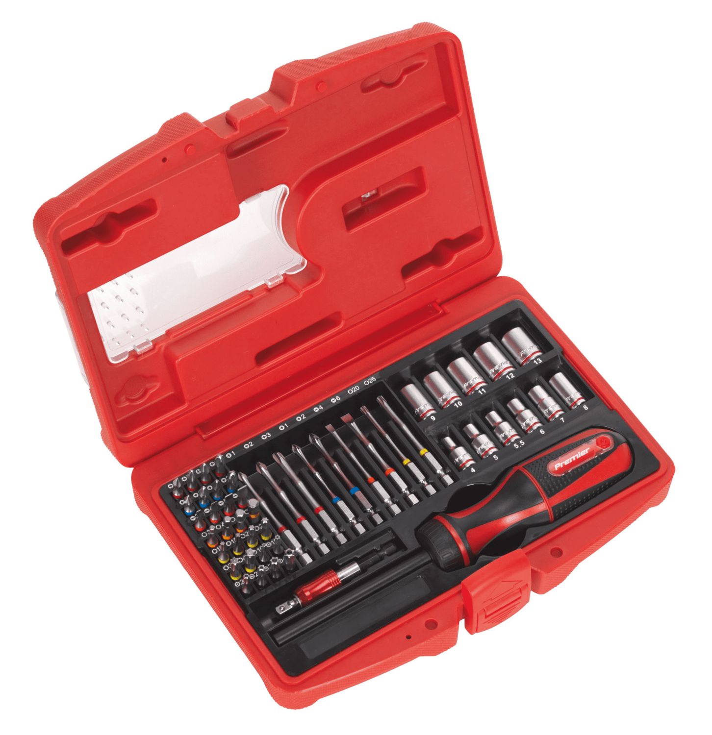 Fine Tooth Ratchet Screwdriver &amp; Accessory Set 51pc