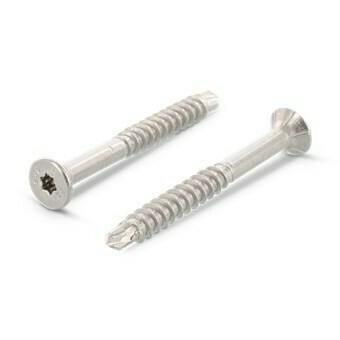 5.0 x 80mm CSK TX20 Drill Point Wood Screws A2 st.st Box of 200