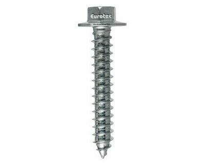 6.3mm x 40mm Hex Washer Assembly Screw Zinc Plated (Box of 100)