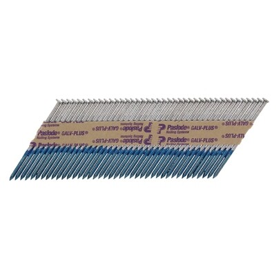 63mm  Paslode IM350+ Retail Pack - Ring Shank - Galvanised +   Pack of 1100 Nails &amp; 1 Gas