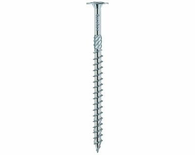 8.0mm x 460mm Flange Head TX40 Torx Drive Paneltwistec Construction Screws AG Blue+ Coated Box of 25