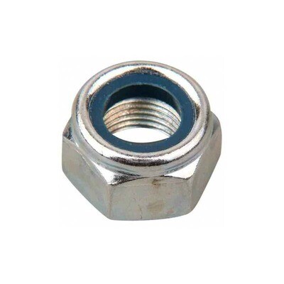 M12  1.25mm Pitch Nyloc Nuts Din 985 Zinc  Box of 100