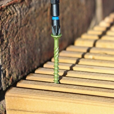 4.5 x 70mm  PZ Coated Steel Decking Screw  Box of 200