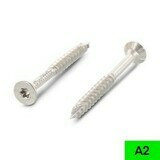 4.0 x 16mm Cut Point Csk Torx TX20 A2 Stainless Steel Wood Screws Part Thread Boxed in 500s