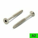 10 x 100mm Csk Torx TX40 A2 Stainless Steel Wood Screws Part thread Boxed in 10s