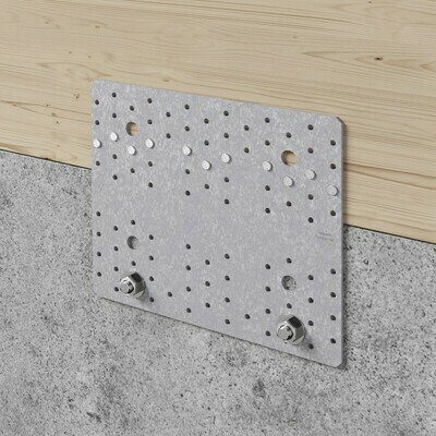 214mm x 255mm CLT Nail Plate Galvanised