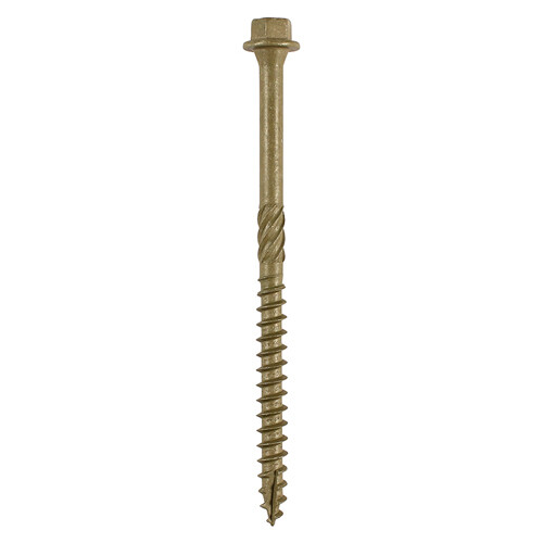 Index Screws  6.7mm x 150mm Hex Washer Head  Box of 50 Green External Coating Hex Head
