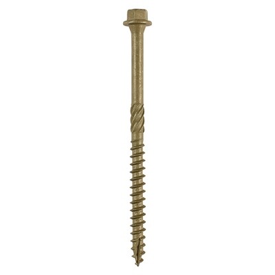 Index Screws  6.7mm x 100mm  Box of 50 Green External Coating Hex Washer Head