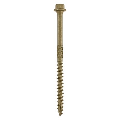 Index Screws  6.7mm x 175mm  Box of 50 Green External Coating Hex Washer Head