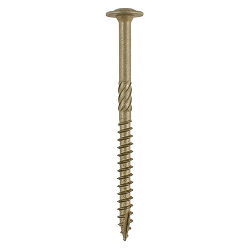 Wafer Head Index Screws  6.7mm x 125mm  Box of 50  Green External Coating  (Washer Head)