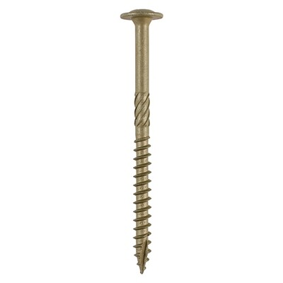 Wafer Head Index Screws  6.7mm x 150mm  Box of 50  Green External Coating (Washer Head)