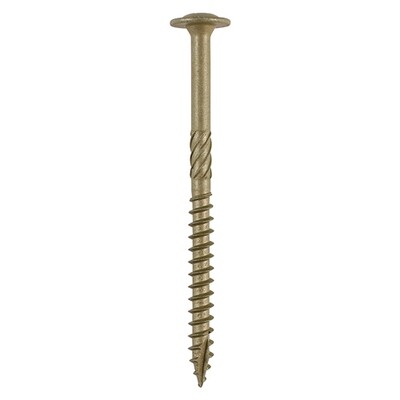 Wafer Head Index Screws  8.0mm x 300mm  Box of 25  Green External Coating (Washer Head)